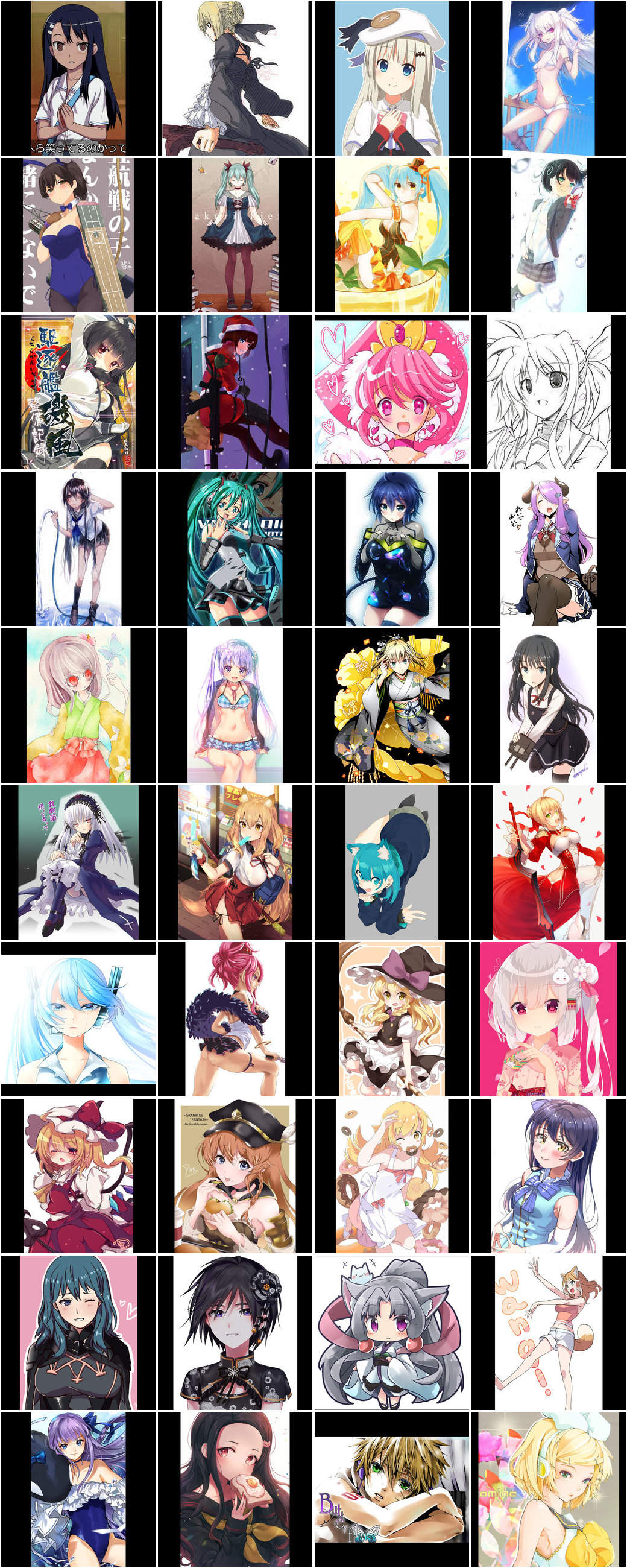 40 random figure crops from Danbooru2019 (4×10 grid, resized to 256px)