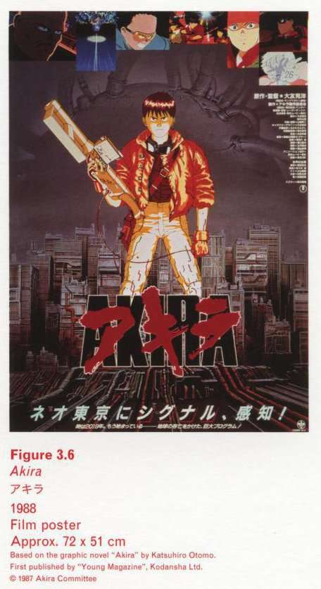 Caption right top: Akira, 1988, Film poster, Approx. 72 × 51 cm