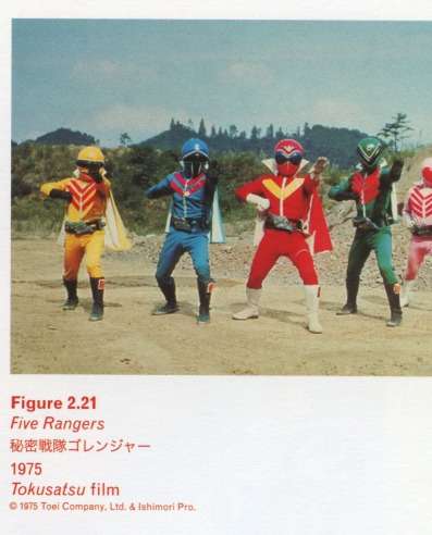 Caption bottom right: Five Rangers 1975 Tokusatsu film