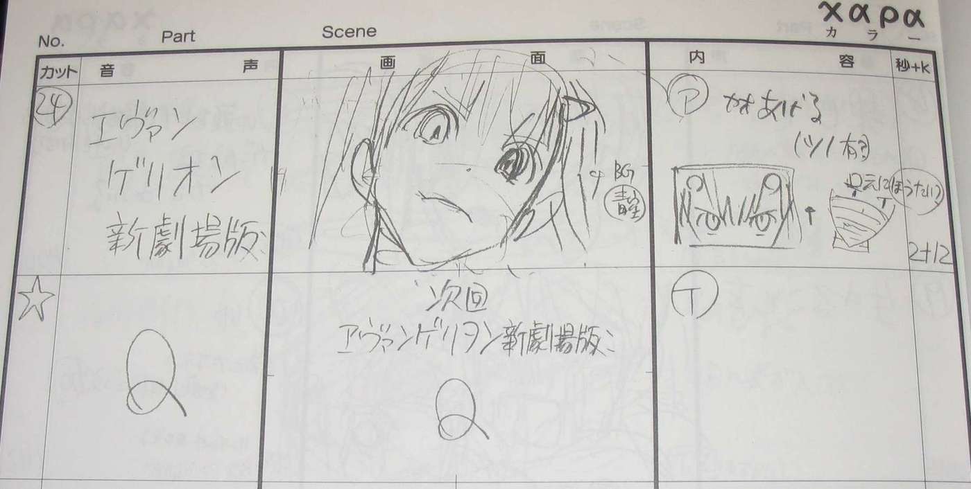 Storyboard, 3.0 preview: Asuka with a cat-like expression