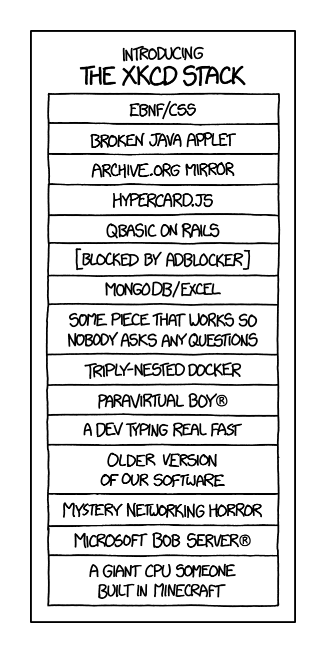 XKCD #1636, “XKCD Stack”