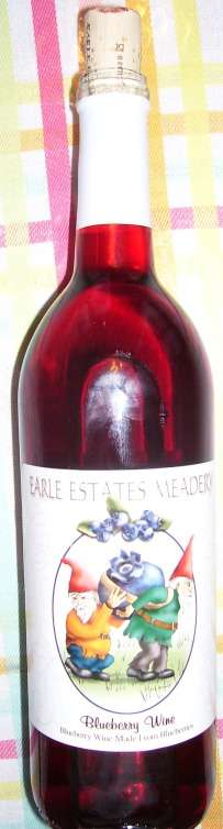 Earle Estates, blueberry wine