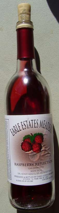 Raspberry mead, 2013 bottle