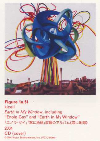 Caption left top: · Figure 1a.51 · kicell · Earth in My Window, including “Enola Gay” and “Earth in My Window” · 2004 · CD (cover)