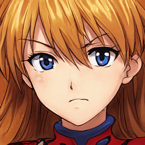 When it works: a hand-selected StyleGAN sample from my Asuka Souryuu Langley-finetuned StyleGAN